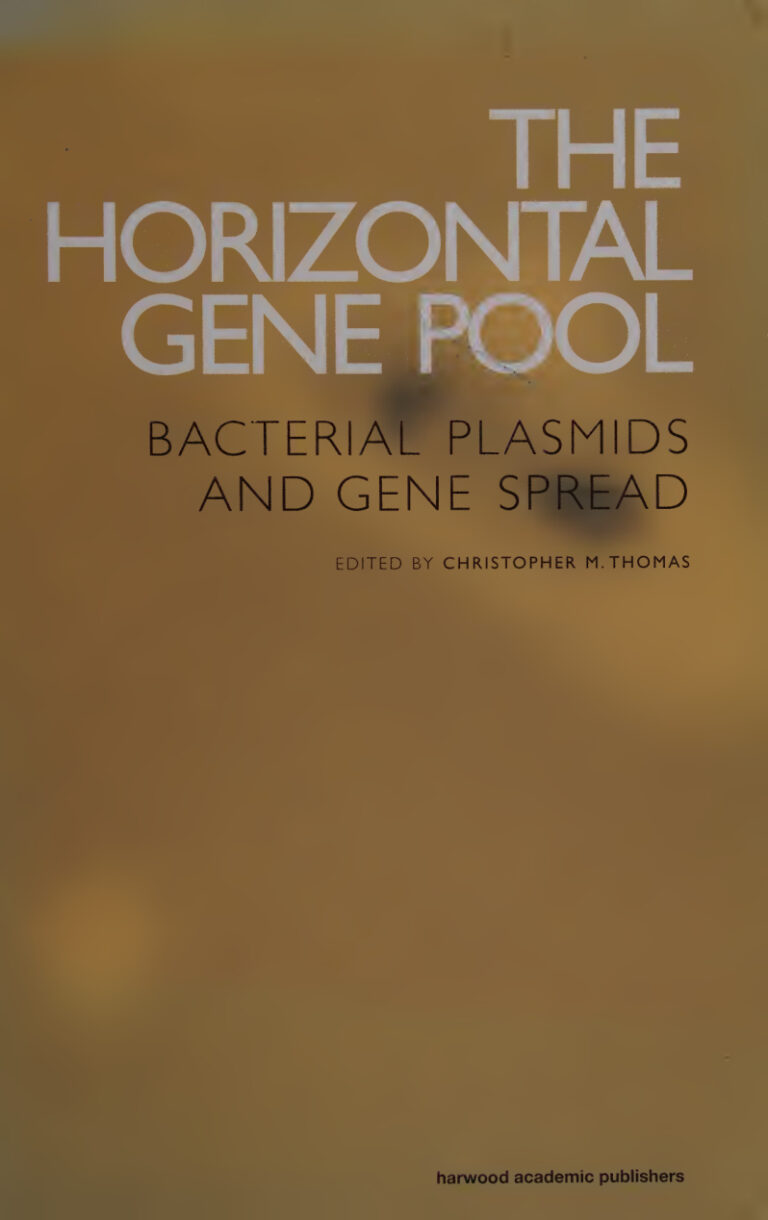 The horizontal gene pool bacterial plasmids and gene spread Thomas Kitap Kapağı