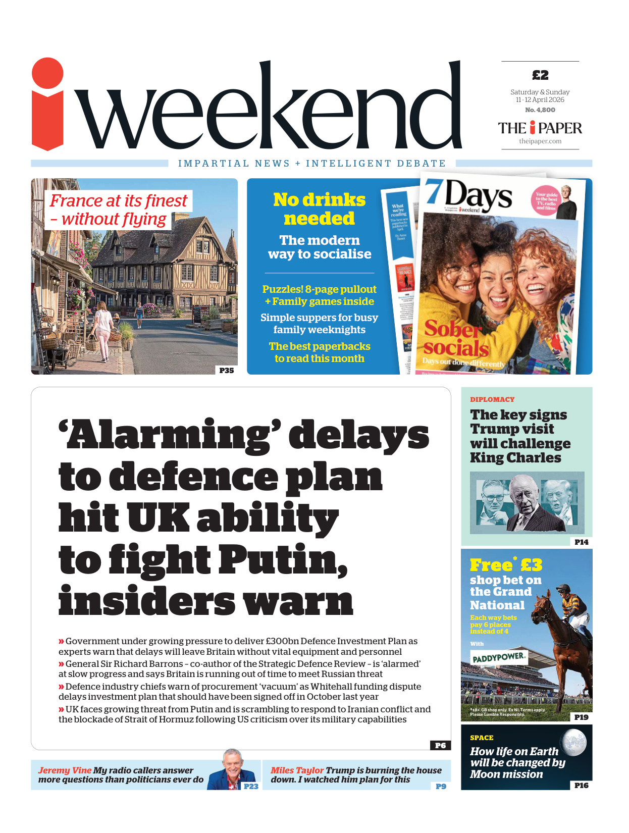 The i Newspaper Weekend - 11-12 April 2026 PDF Download