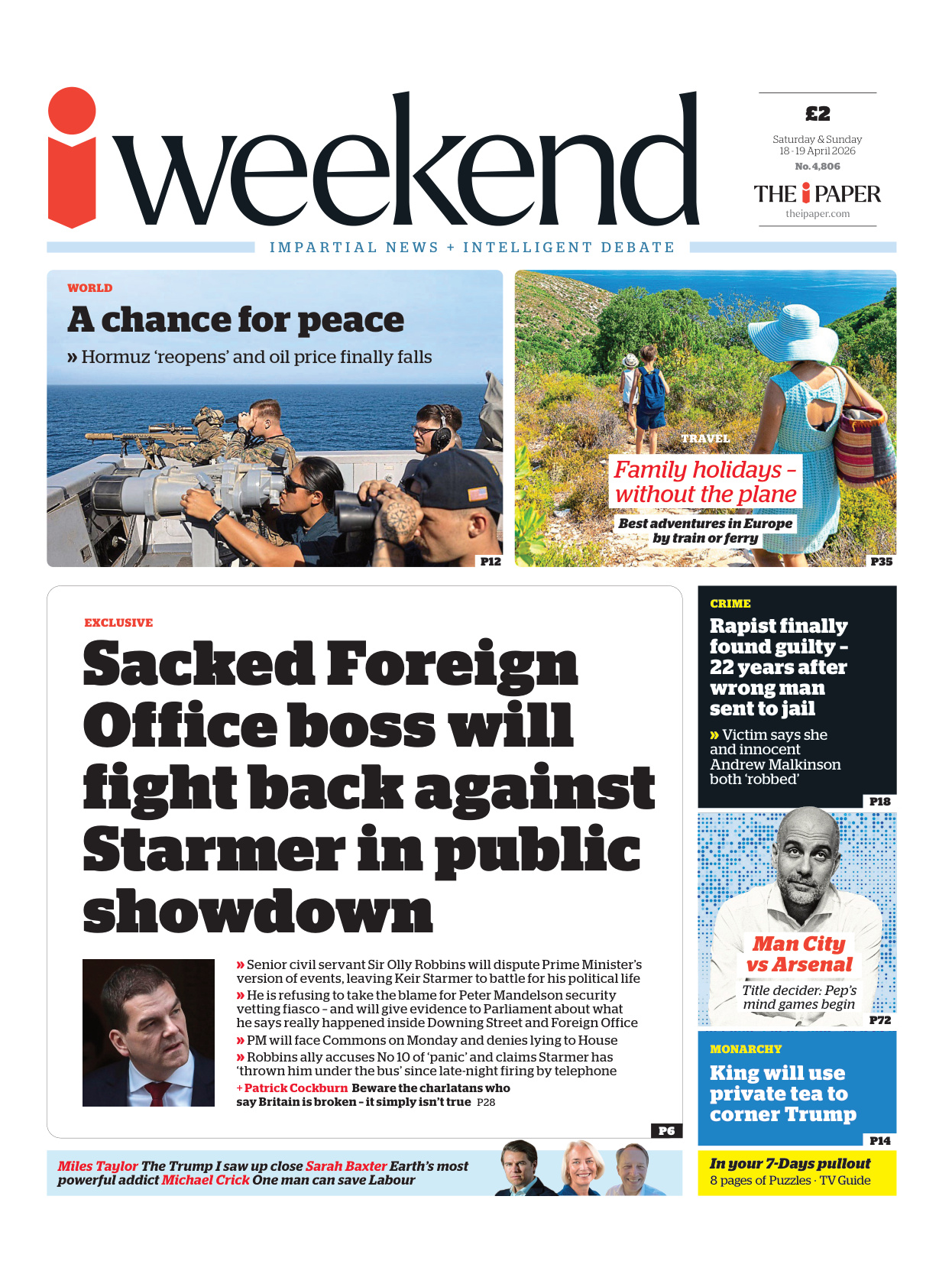 The i Newspaper Weekend - 18-19 April 2026 PDF Download