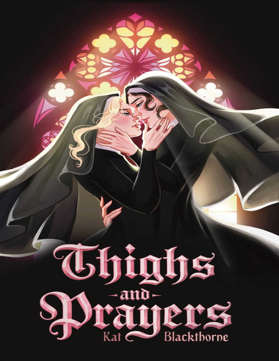 Thighs and prayers Kat Blackthorne Kitap Kapağı