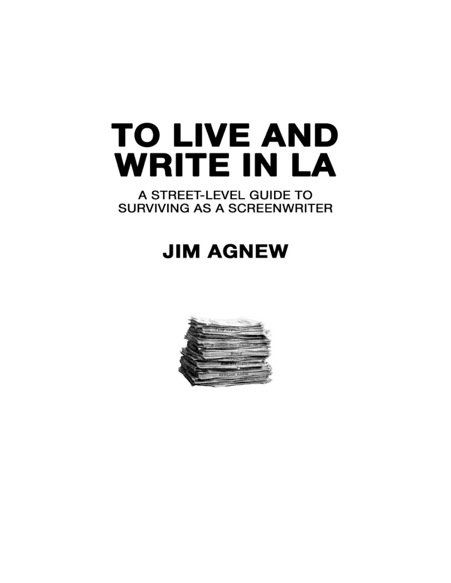 To Live and Write in LA Jim Agnew Kitap Kapağı