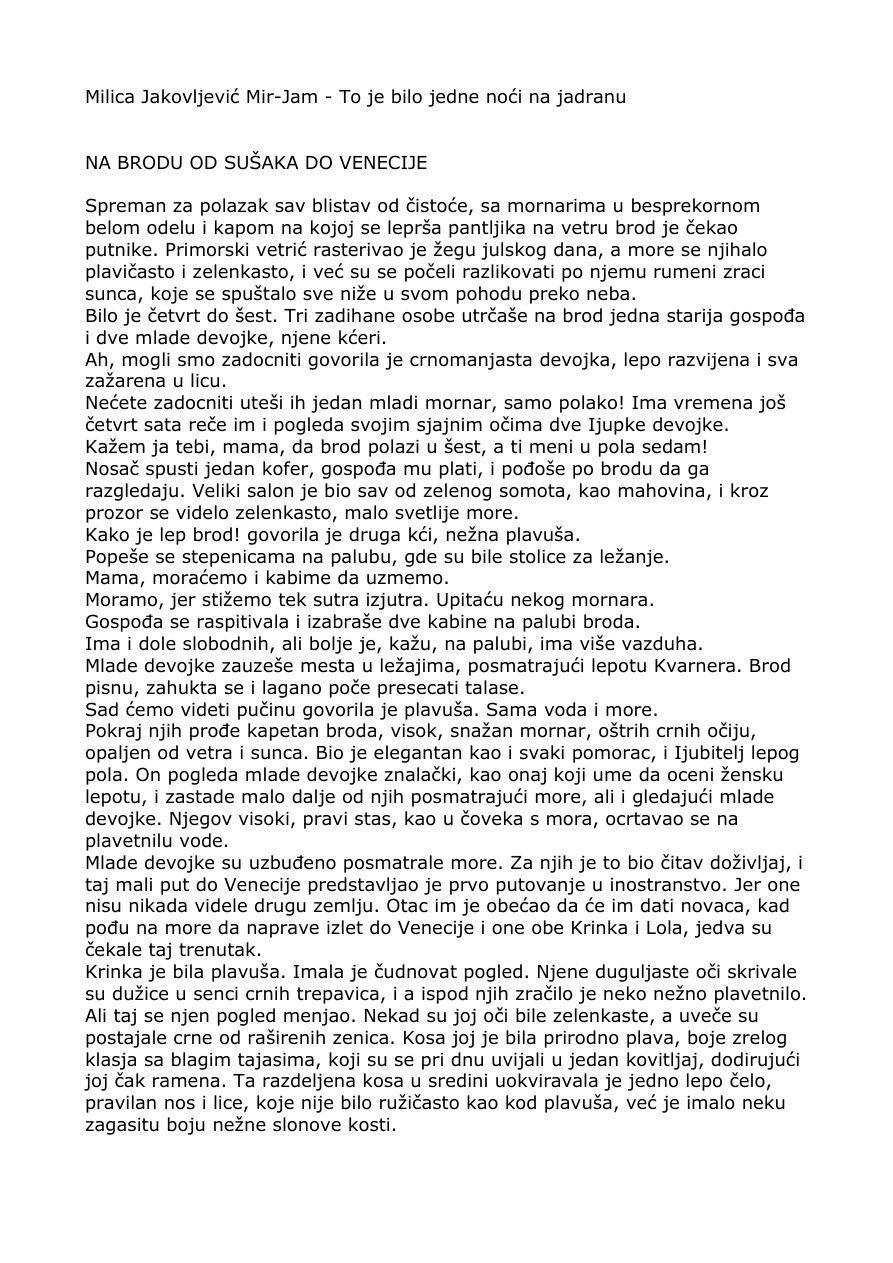To je bilo jedne noci na Jadranu PDF Download