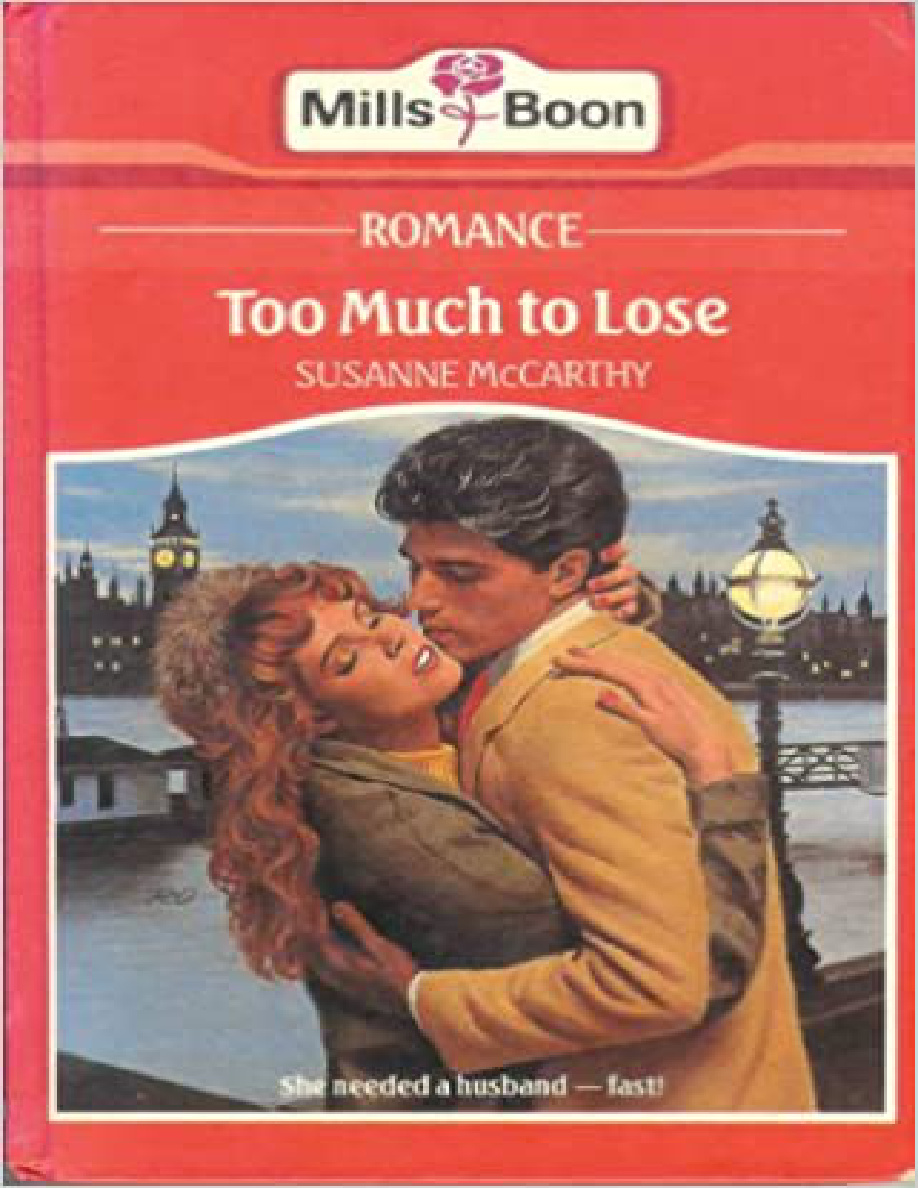 Too much to lose Susanne mccarthy Kitap Kapağı