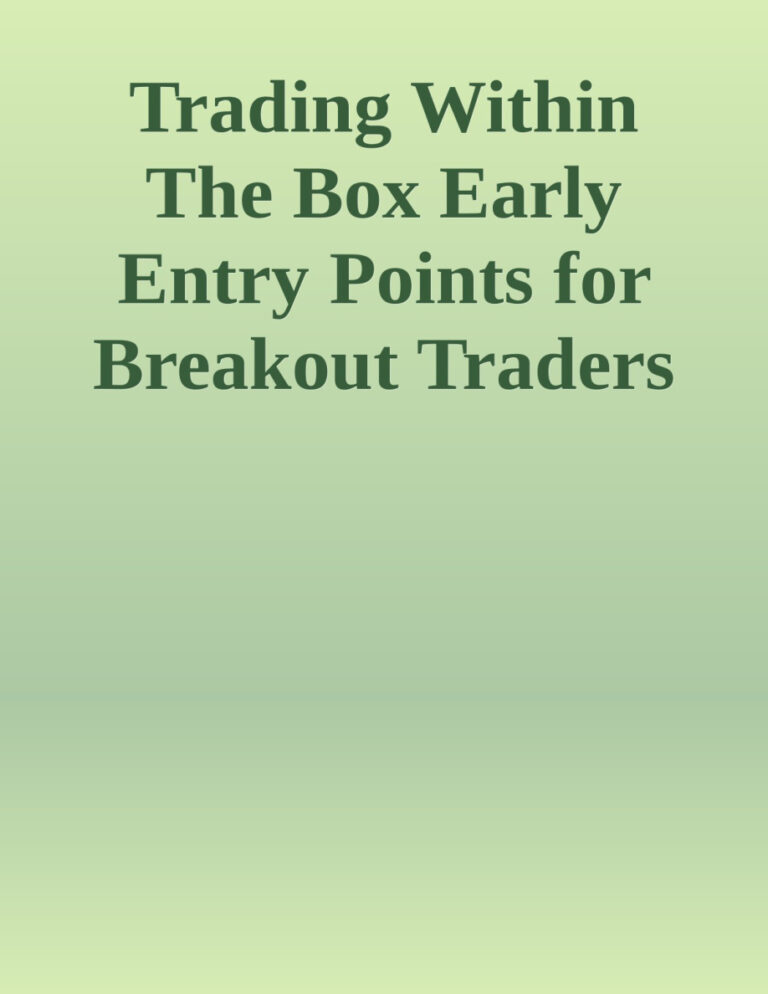 Trading Within the Box by T Livingston Kitap Kapağı