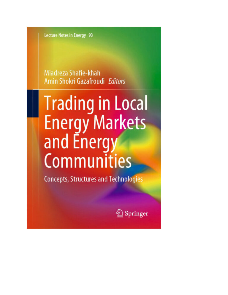 Trading in Local Energy Markets and Energy Communities Concepts Kitap Kapağı