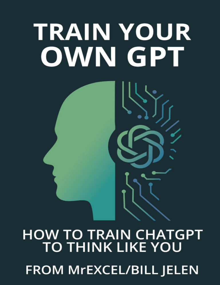 Train Your Own GPT Bill Jelen Kitap Kapağı