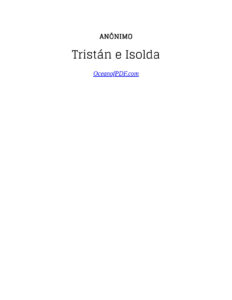 Tristan e Isolda Spanish Edition Anonimo Kitap Kapağı