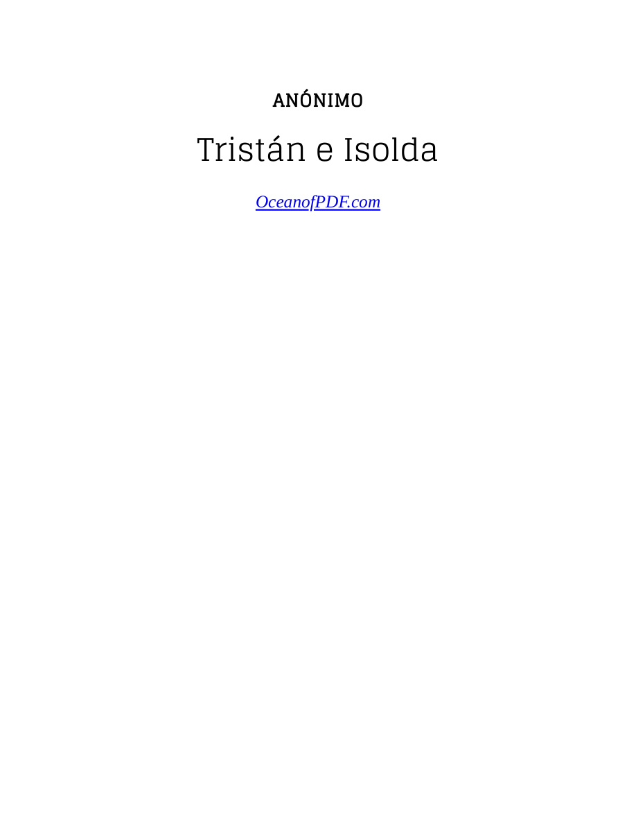 Tristán e Isolda PDF Download