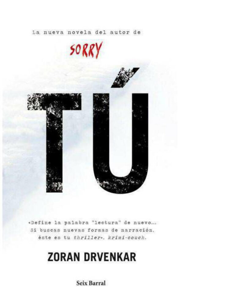 Tu Spanish Edition Zoran Drvenkar Kitap Kapağı