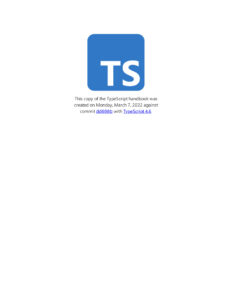 TypeScript Hand Book 1651996914 Kitap Kapağı