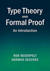Type Theory and Formal Proof An Kitap Kapağı