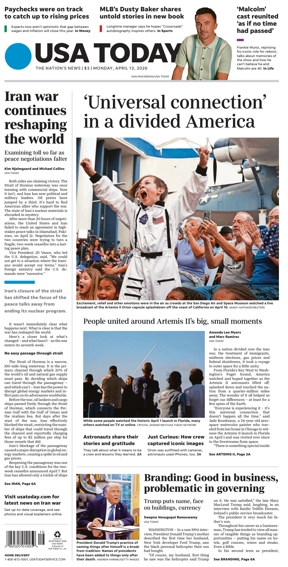 USA Today April 13 2026 USA Today Kitap Kapağı