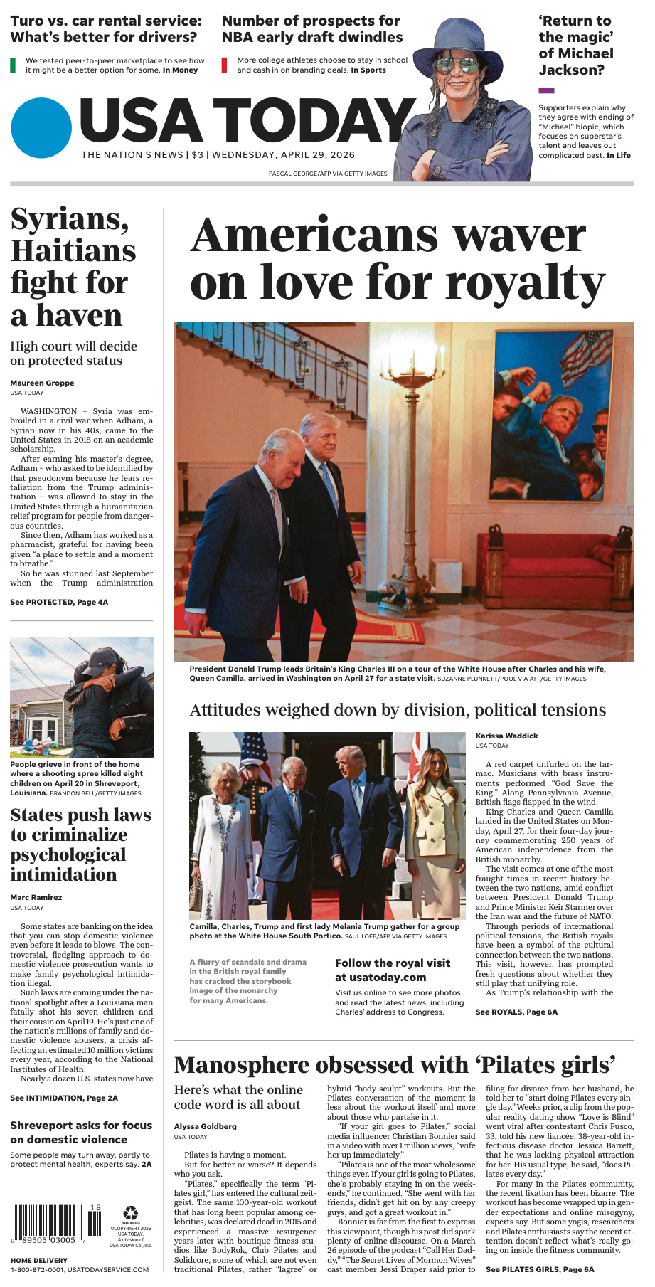 USA Today April 29 2026 USA Today Kitap Kapağı