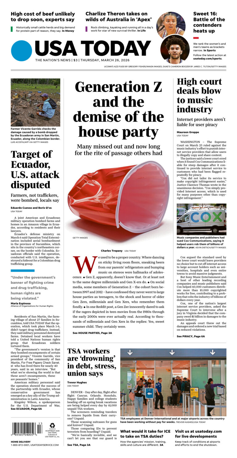 USA Today March 26 2026 USA Today Kitap Kapağı