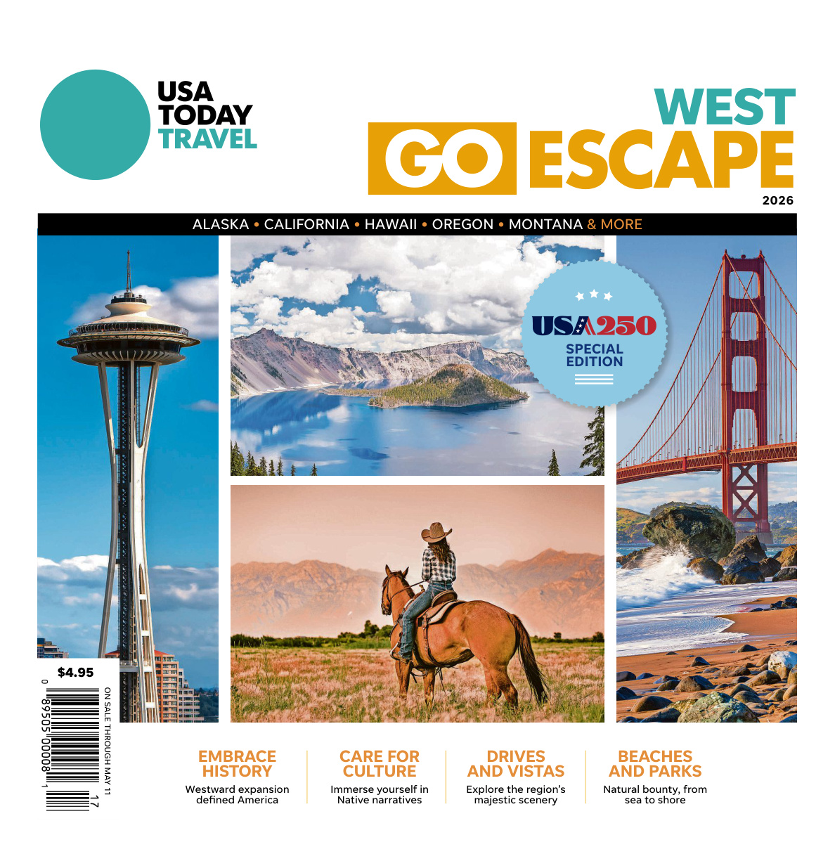 USA Today Special Edition Go Escape West April 27 2026 USA Today Special Edition Kitap Kapağı