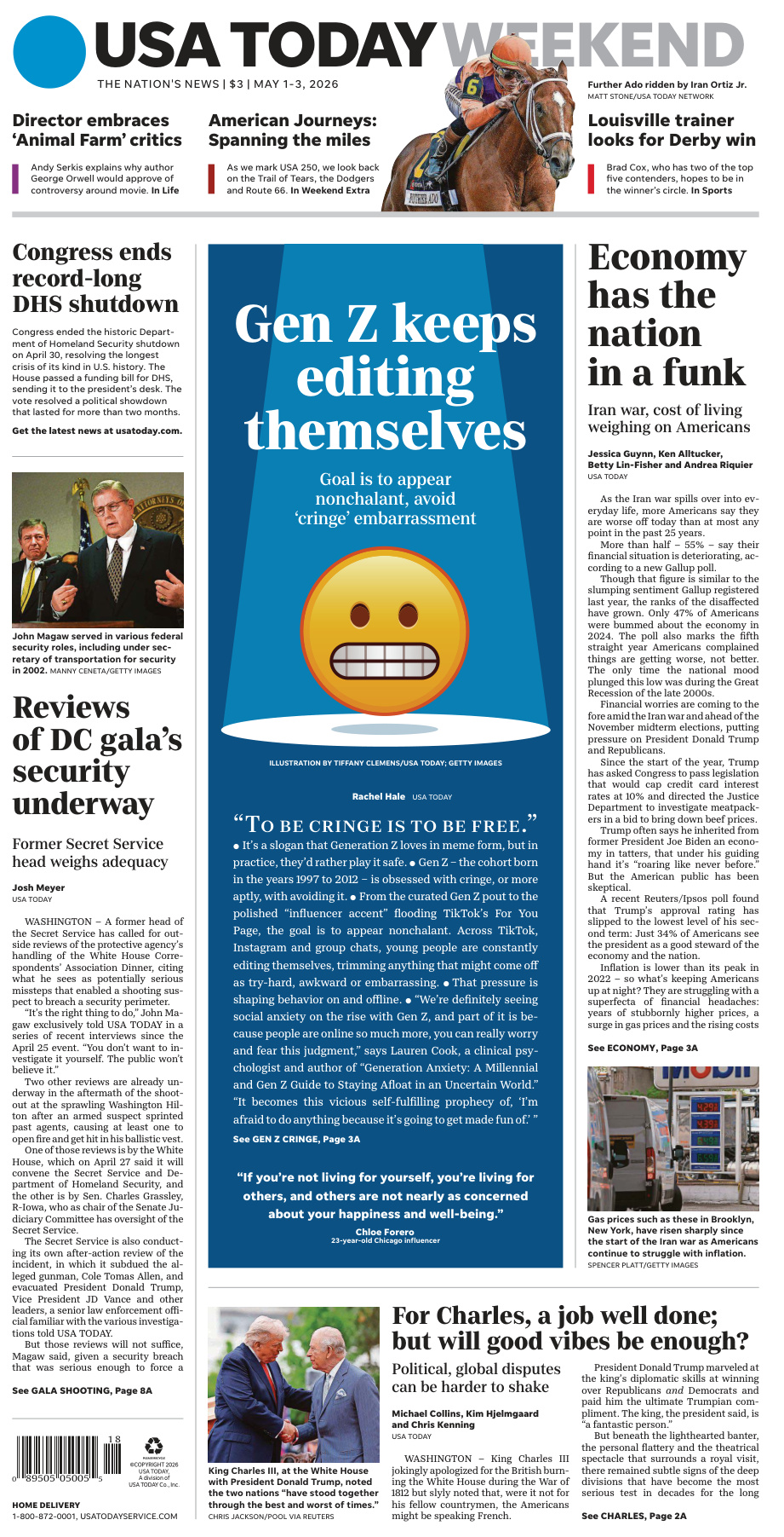 USA Today Weekend May 0103 2026 USA Today Weekend Kitap Kapağı