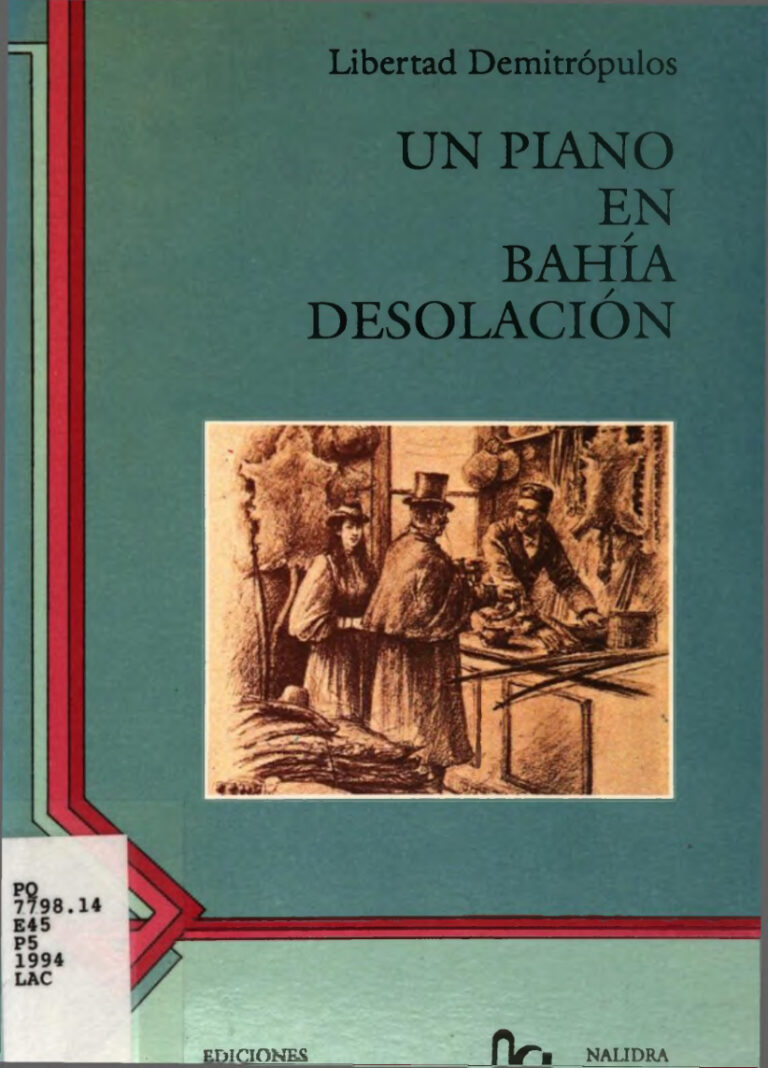 Un Piano en Bahia desolacion Spanish Edition Libertad Demitropulos Kitap Kapağı