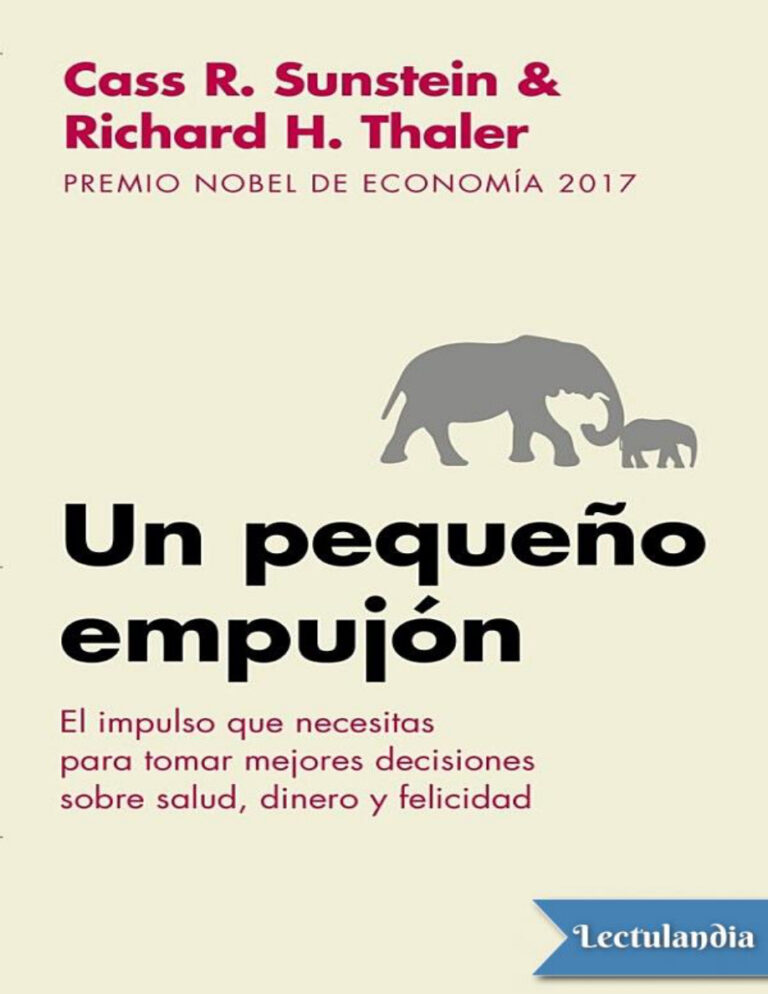 Un pequeno empujon Spanish Edition Cass R Sunstein Kitap Kapağı