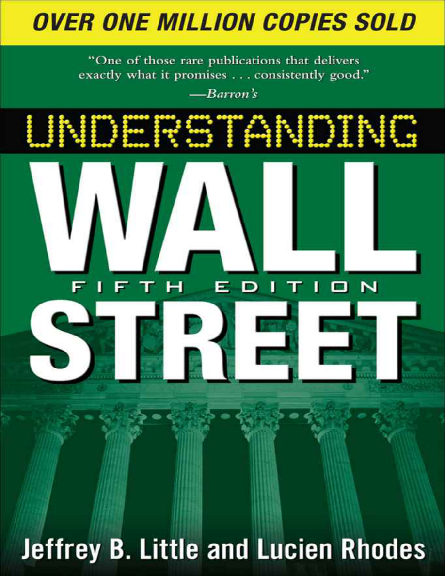Understanding Wall Street Jeffrey B Little Kitap Kapağı