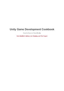 Unity Game Development Cookbook Kitap Kapağı