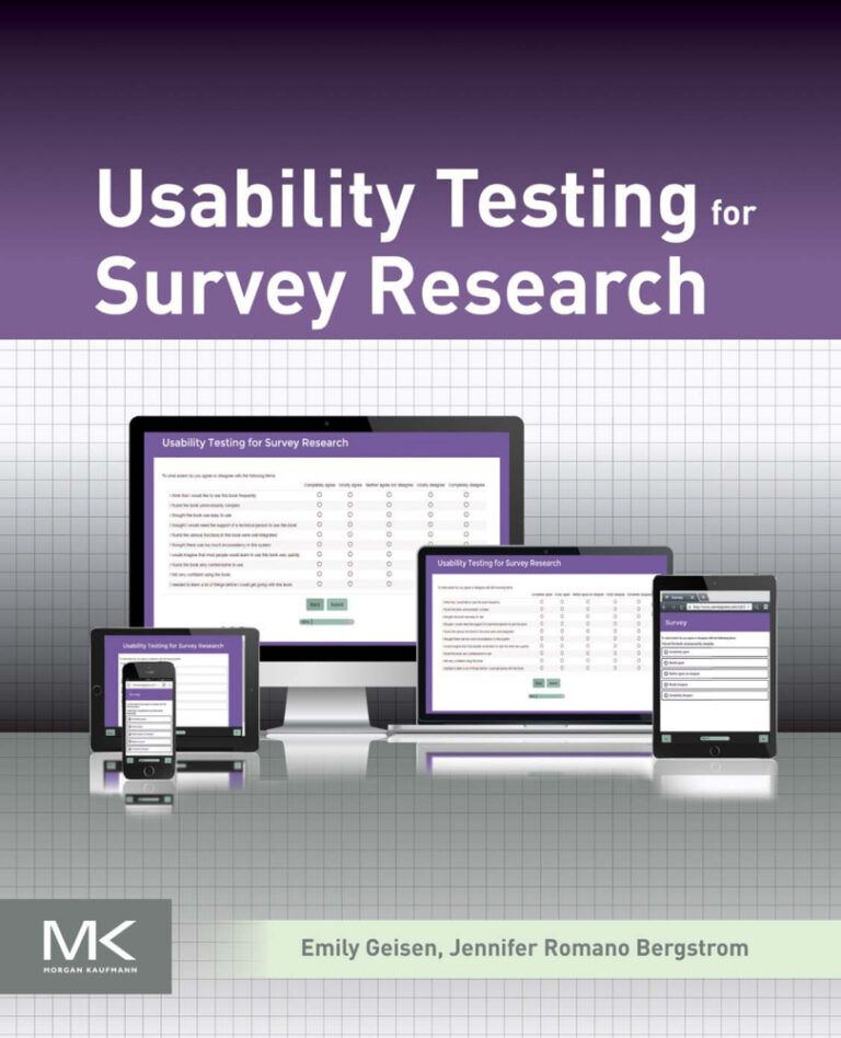 Usability Testing for Survey Research Kitap Kapağı