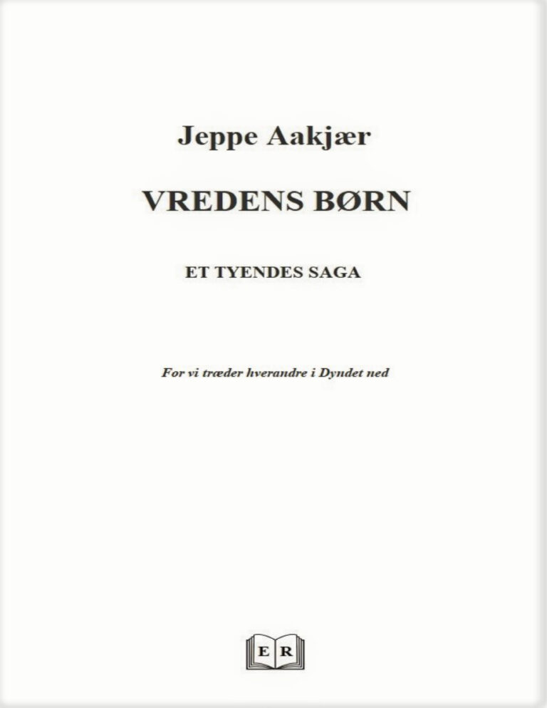 VREDENS BORN Danish Edition Jeppe Aakjaer Kitap Kapağı