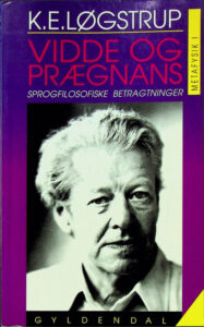 Vidde og Praegnans Sprogfilosofiske betragtninger Metafysik1 Danish Edition Knud Ejler Logstrup Kitap Kapağı