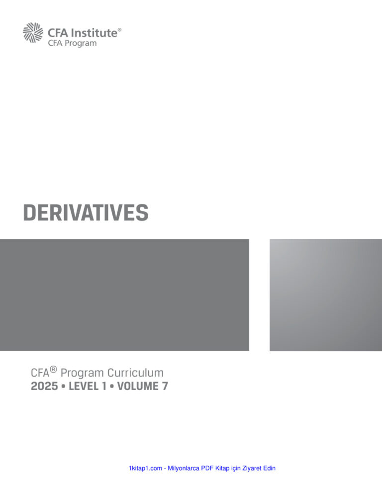 Volume 7 Derivatives CFA Institute 1 240921 190833 Kitap Kapağı