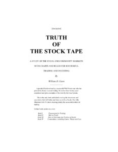 W.D.Gann Truth of the Stock Tape Kitap Kapağı