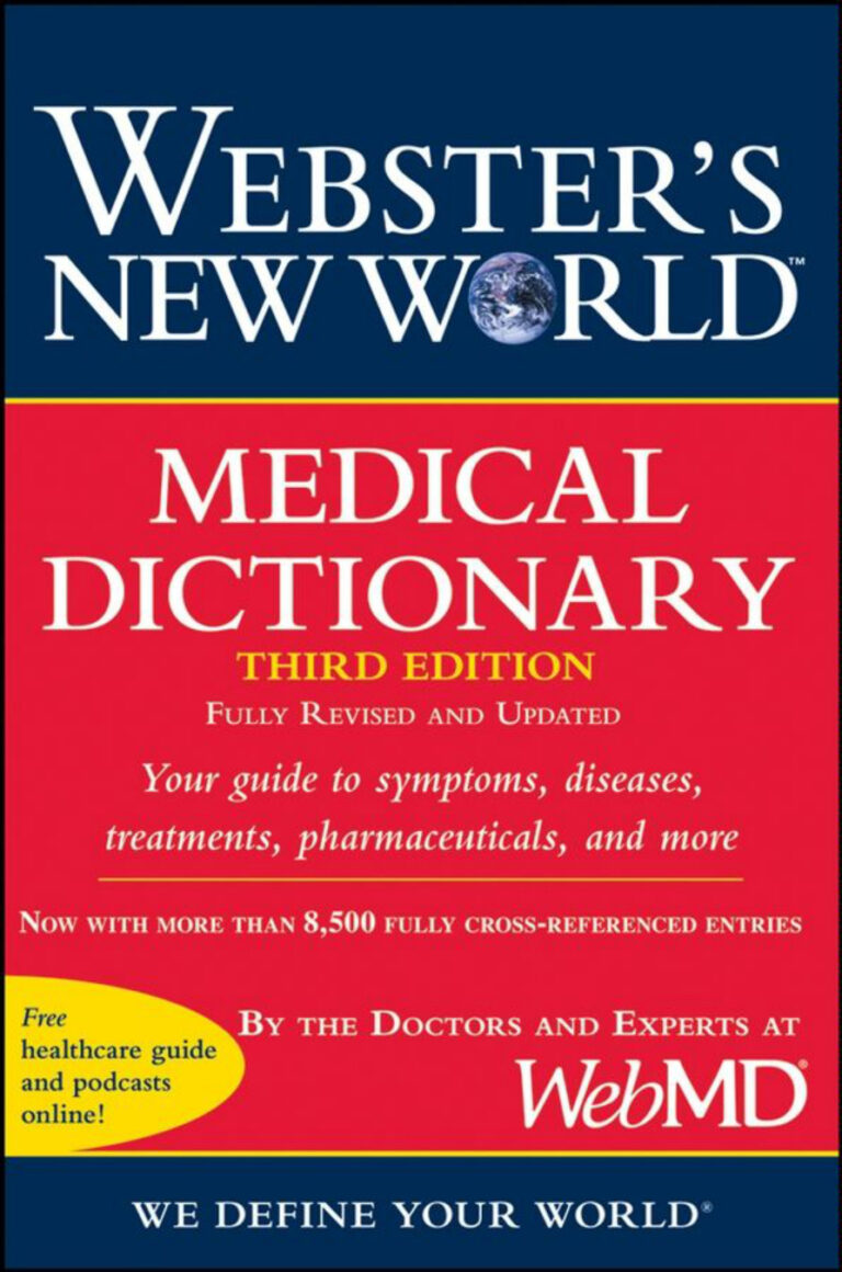 Websters New World Medical Dictionary, fully re Z Library Kitap Kapağı