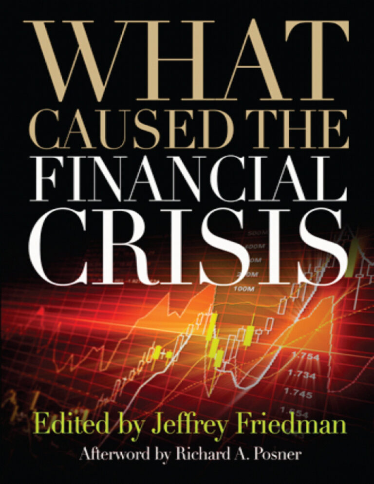 What Caused the Financial Crisis Jeffrey Friedman Kitap Kapağı