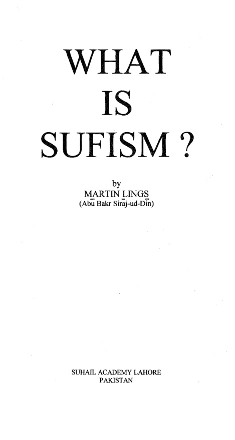What is Sufism? PDF Download