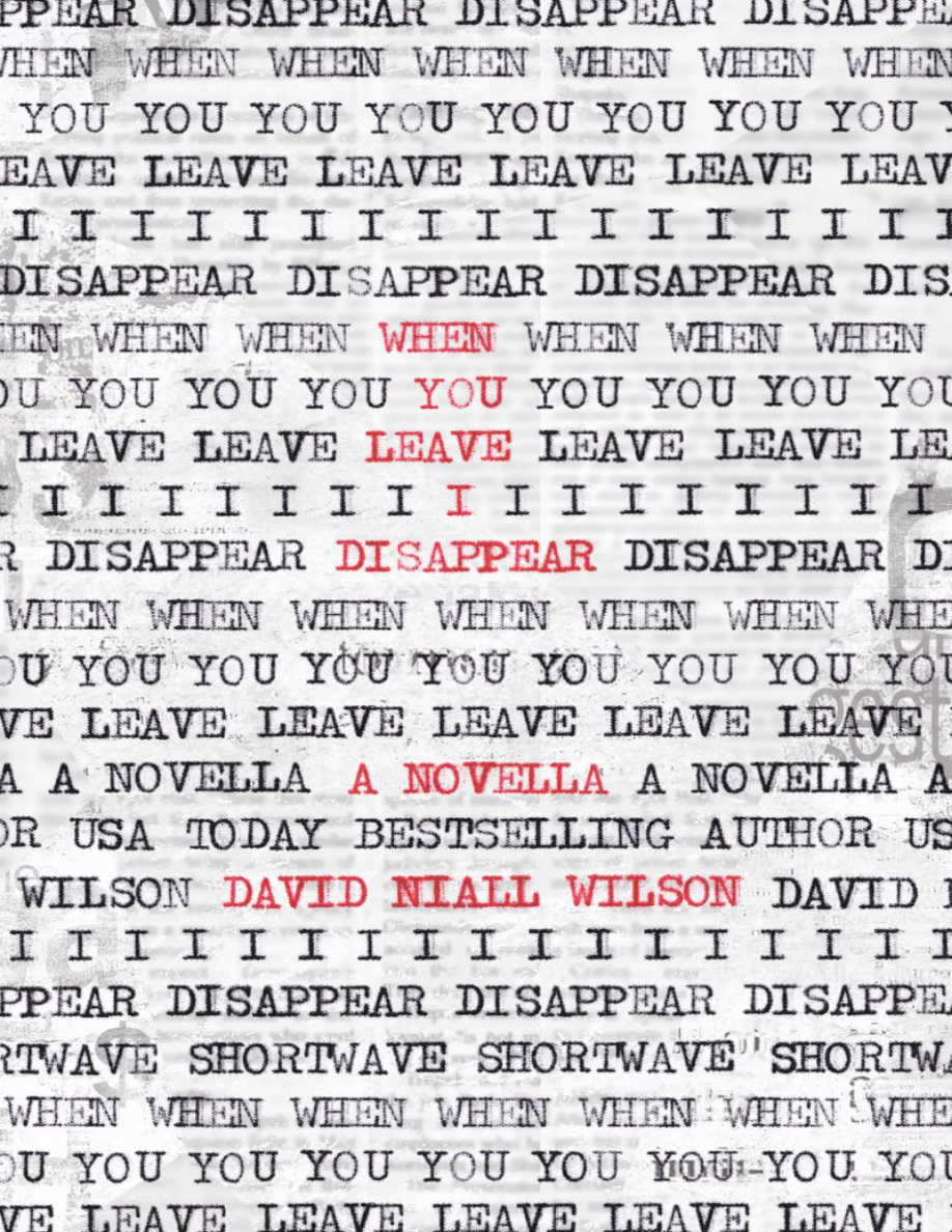 When You Leave I Disappear David Niall Wilson Kitap Kapağı