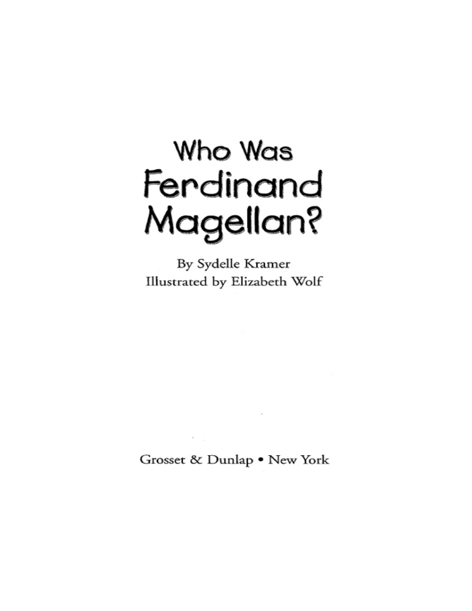 Who Was Ferdinand Magellan S A Kramer Kitap Kapağı