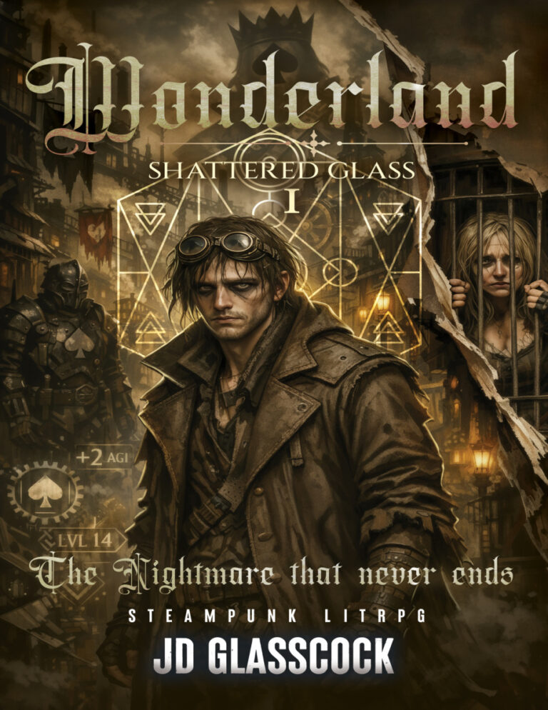 Wonderland Shattered Glass JD Glasscock Kitap Kapağı
