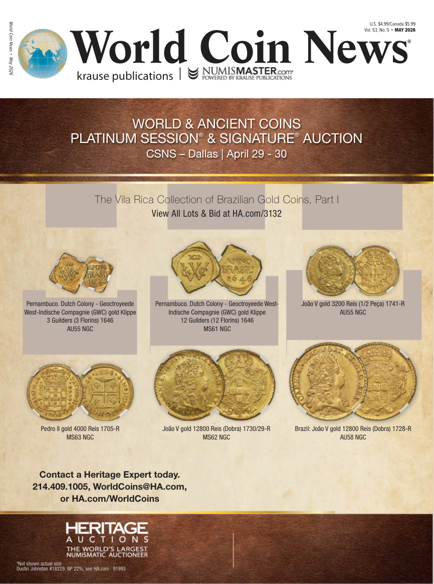 World Coin News Vol 53 No 5 May 2026 World Coin News Kitap Kapağı