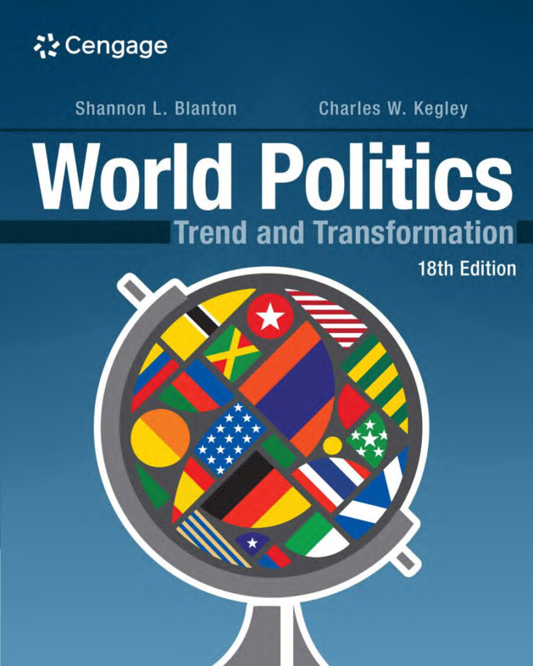 World politics Trend and Transformation Charles Kegley Kitap Kapağı