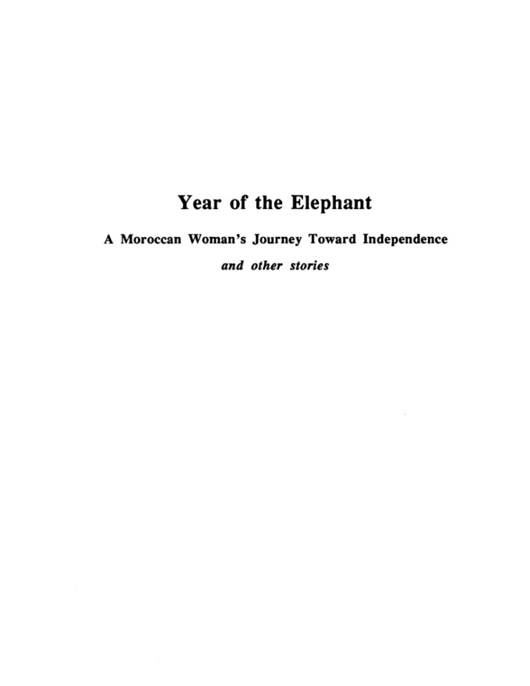 Year of the Elephant Leila Abouzeid Kitap Kapağı