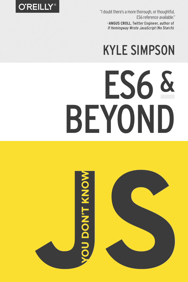You Don't Know JS ES6 & Beyond Kyle Kitap Kapağı