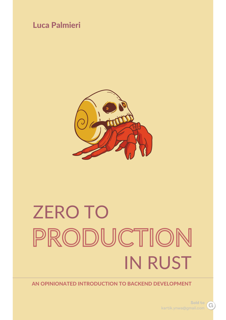 Zero to Production in Rust PDF Download