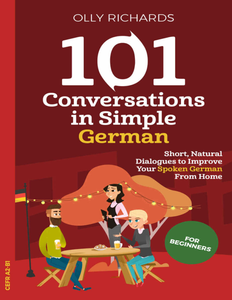 101 Conversations in Simple German German Edition Olly Richards Kitap Kapağı