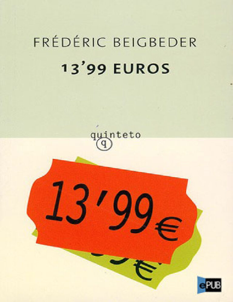 1399 Euros Frederic Beigbeder Kitap Kapağı