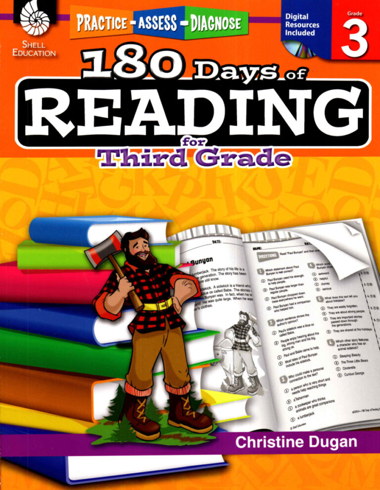 180 Days of Reading for 3rd Grade Christine Dugan Kitap Kapağı