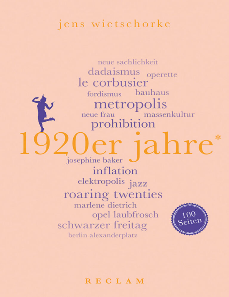 1920er Jahre 100 Seiten German Edition Jens Wietschorke Kitap Kapağı