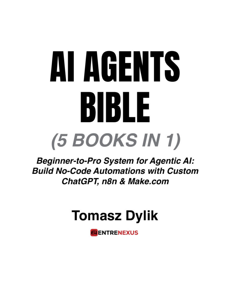 AI Agents Bible 5 Books in 1 Tomasz Dylik Kitap Kapağı