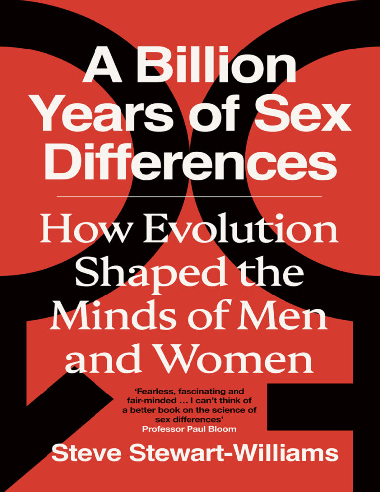 A Billion Years of Sex Differences Steve Stewart Williams Kitap Kapağı