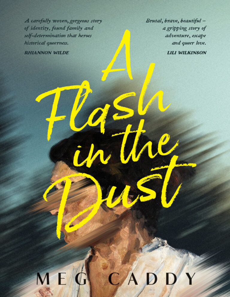 A Flash in the Dust Meg Caddy Kitap Kapağı