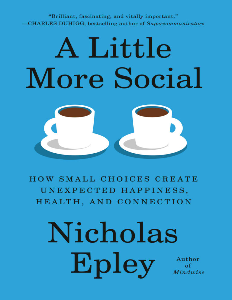 A Little More Social Nicholas Epley Kitap Kapağı