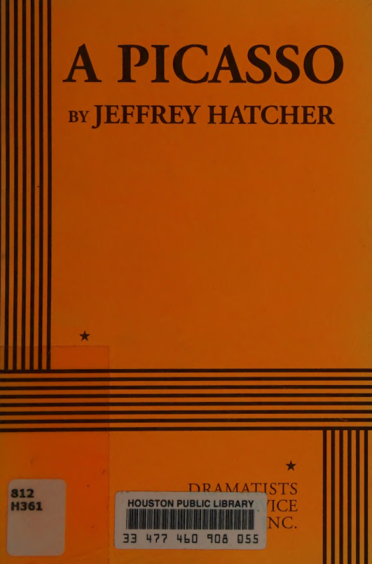 A Picasso Jeffrey Hatcher Kitap Kapağı