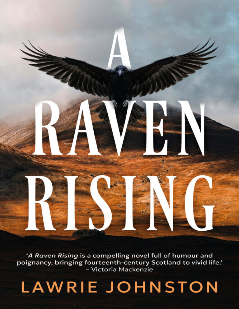 A Raven Rising Lawrie Johnston Kitap Kapağı